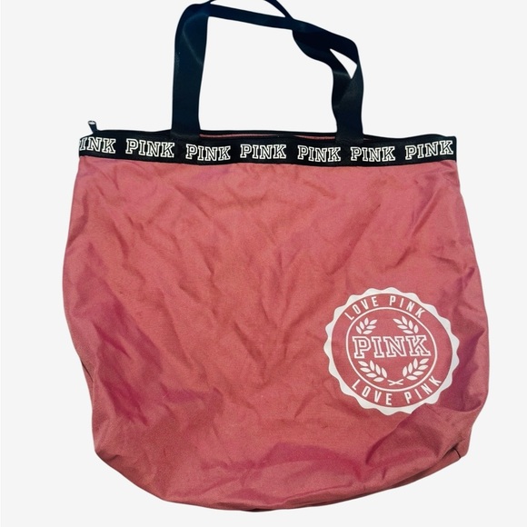 PINK Victoria's Secret Coral Tote Bag - Picture 3 of 4